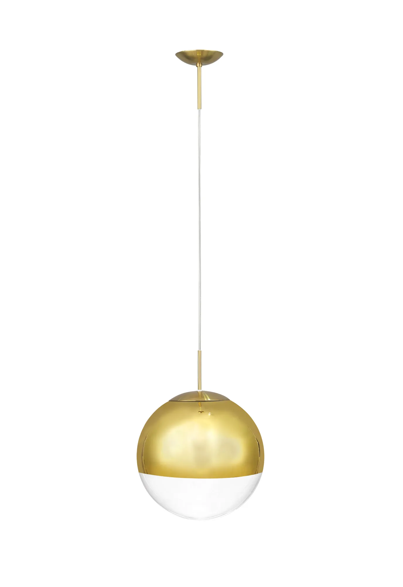 Miranda 25cm Glass Pendant 1 Light Antique Gold D0655  Deco Miranda